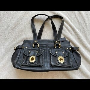 Coach Black Leather Legacy Handbag